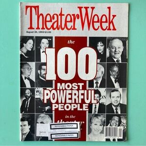 The 100 Most Powerful People in the American Theater Week Magazine - Aug 30 1993